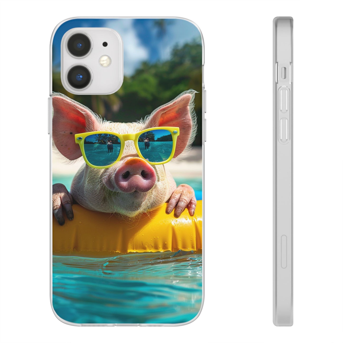 Aruba Summer Beach Pig iPhone & Samsung Flexi Cases