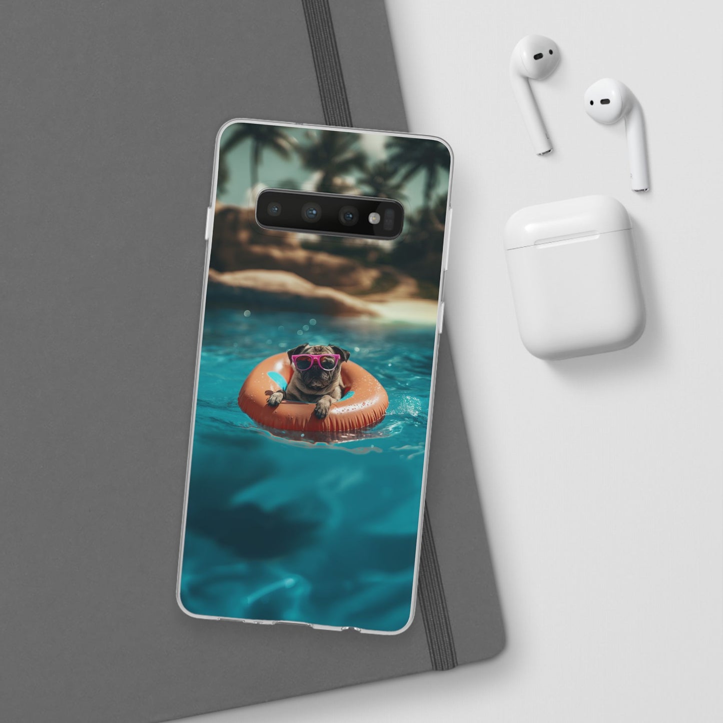 Pug Summer iPhone & Samsung Flexi Cases