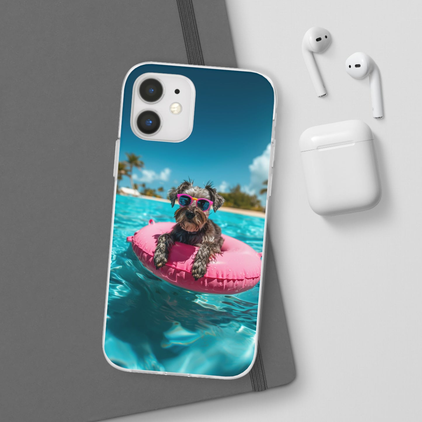 Aruba Schnauzer Summer Beach iPhone & Samsung Flexi Cases