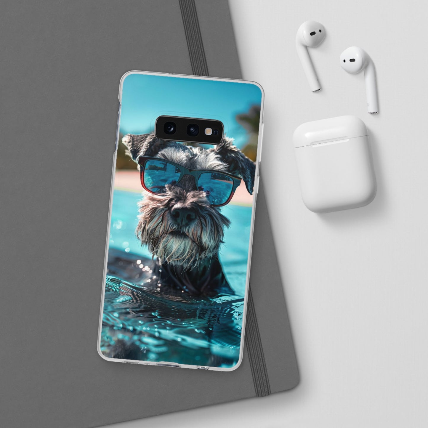 Aruba Schnauzer Option #2 Summer Beach iPhone & Samsung Flexi Cases