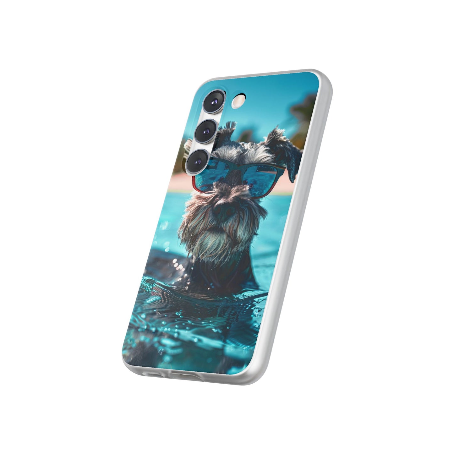 Aruba Schnauzer Option #2 Summer Beach iPhone & Samsung Flexi Cases