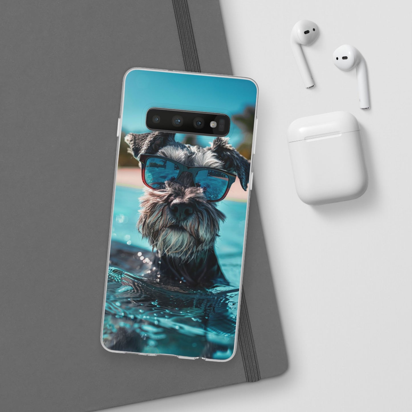 Aruba Schnauzer Option #2 Summer Beach iPhone & Samsung Flexi Cases