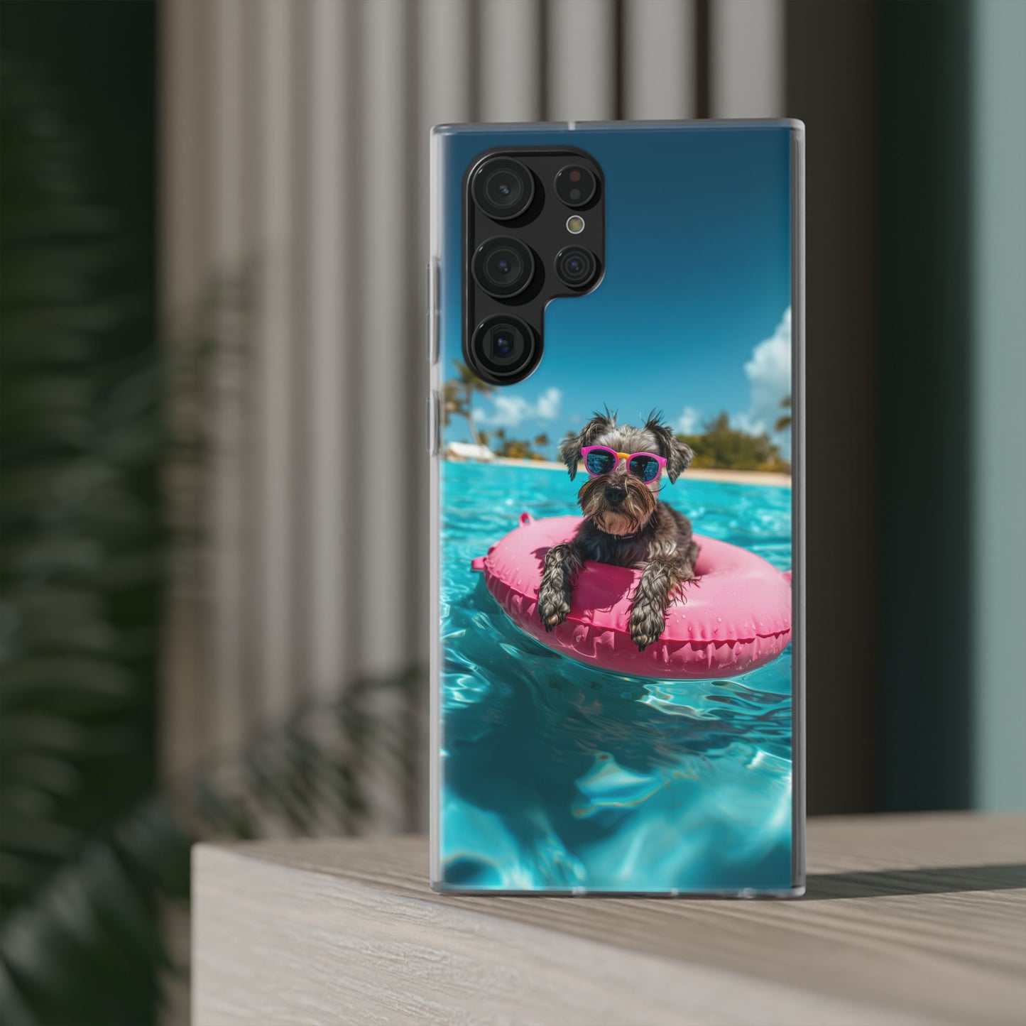 Aruba Schnauzer Summer Beach iPhone & Samsung Flexi Cases
