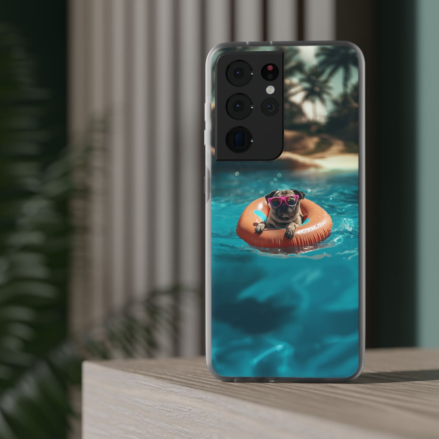 Pug Summer iPhone & Samsung Flexi Cases