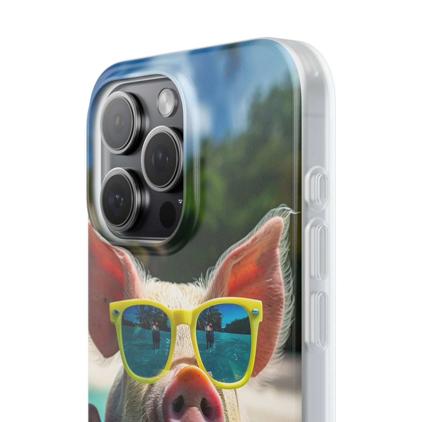 Aruba Summer Beach Pig iPhone & Samsung Flexi Cases