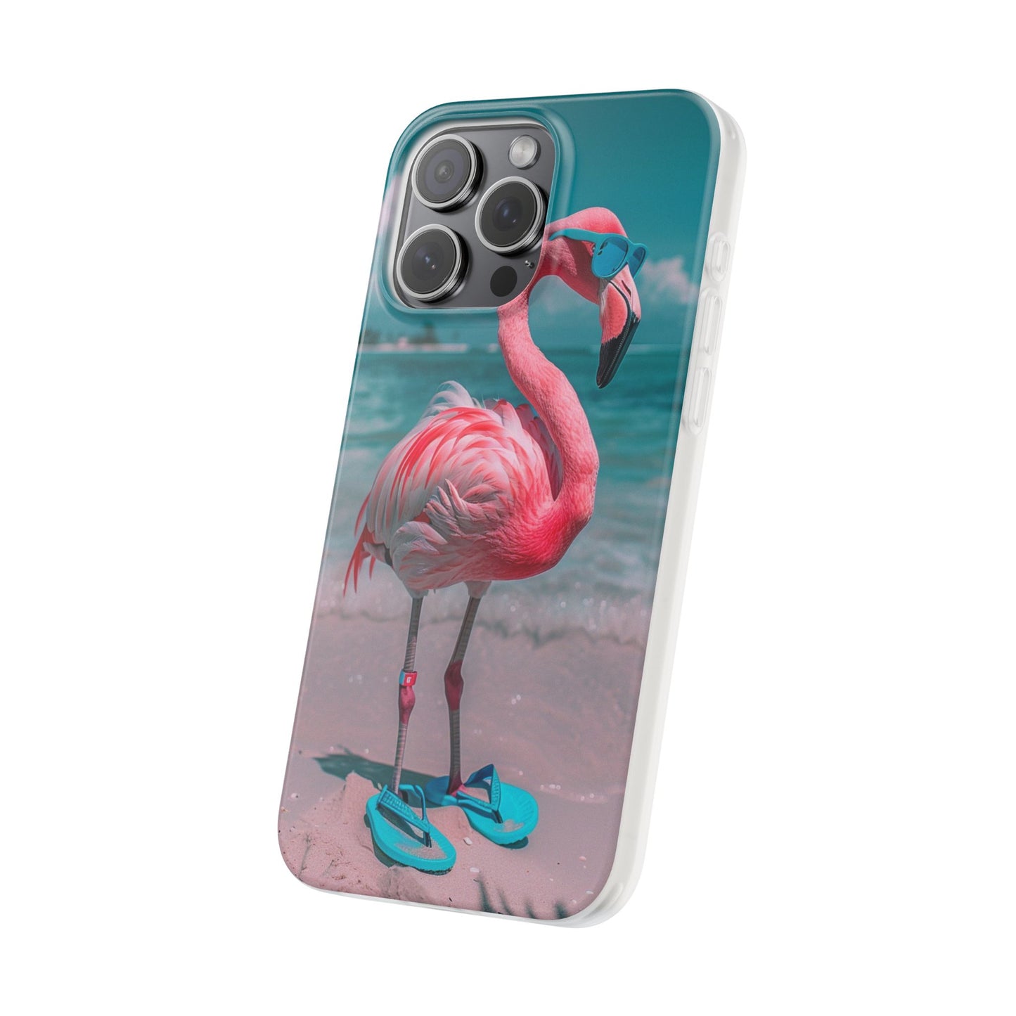Aruba Beach Flamingo iPhone & Samsung Flexi Cases