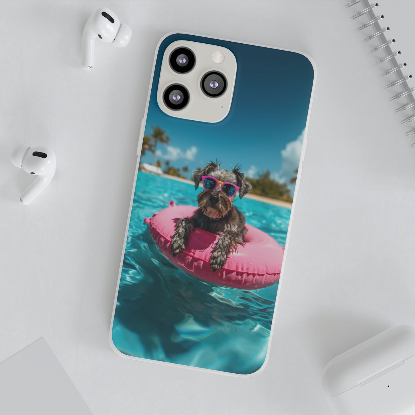 Aruba Schnauzer Summer Beach iPhone & Samsung Flexi Cases