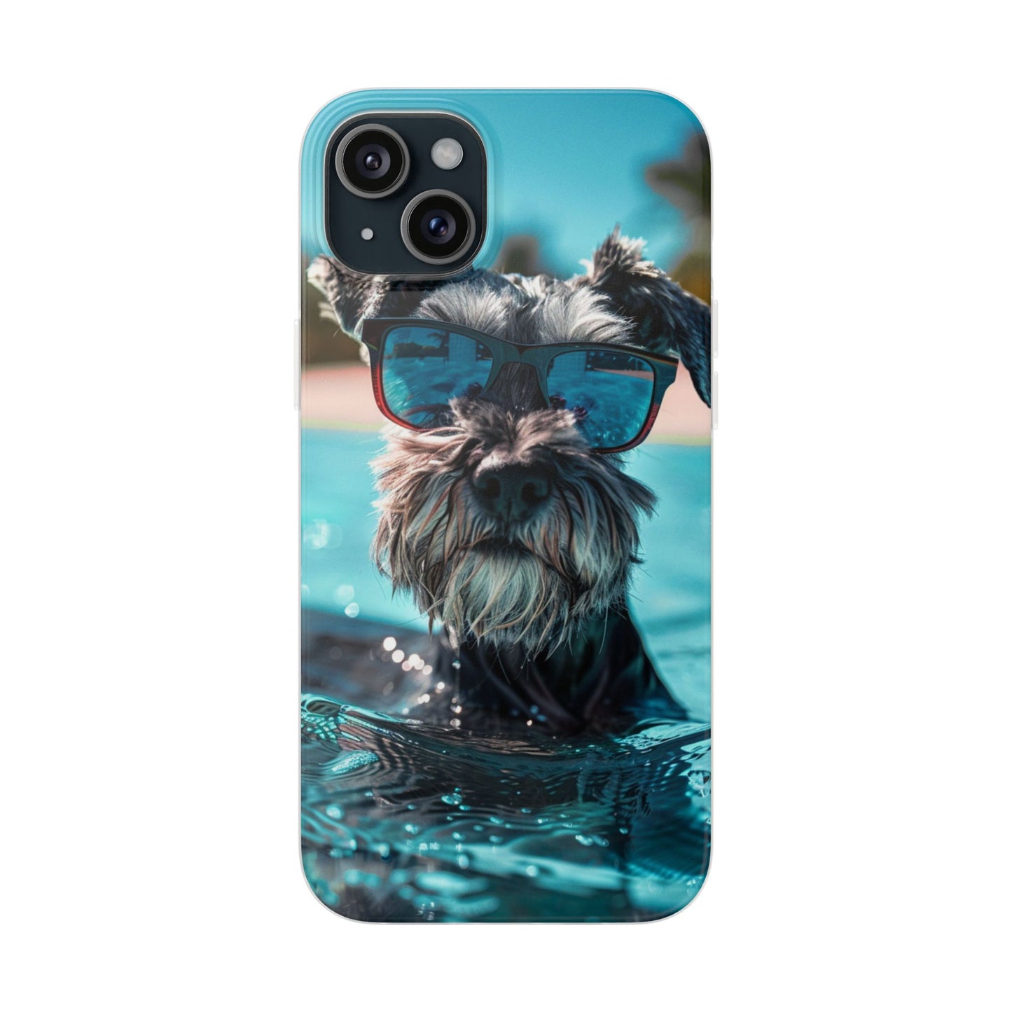 Aruba Schnauzer Option #2 Summer Beach iPhone & Samsung Flexi Cases