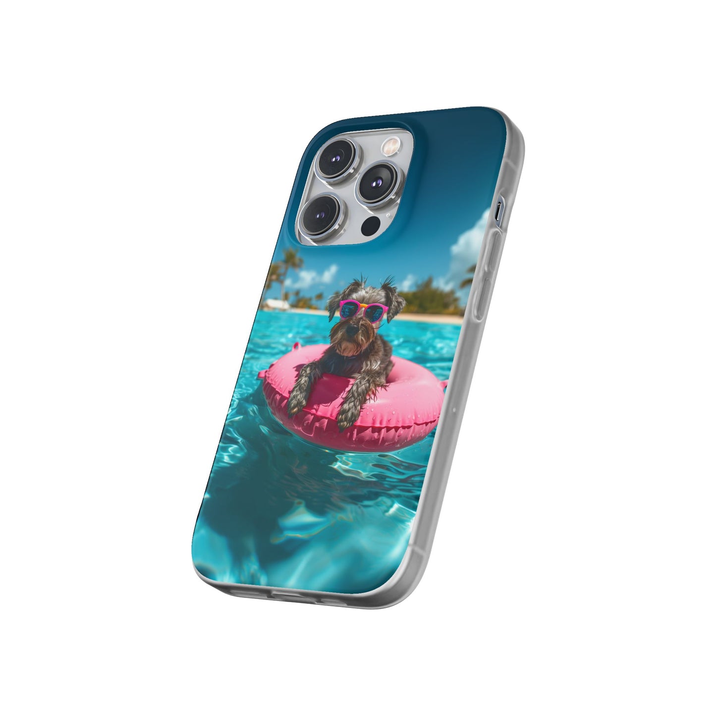 Aruba Schnauzer Summer Beach iPhone & Samsung Flexi Cases