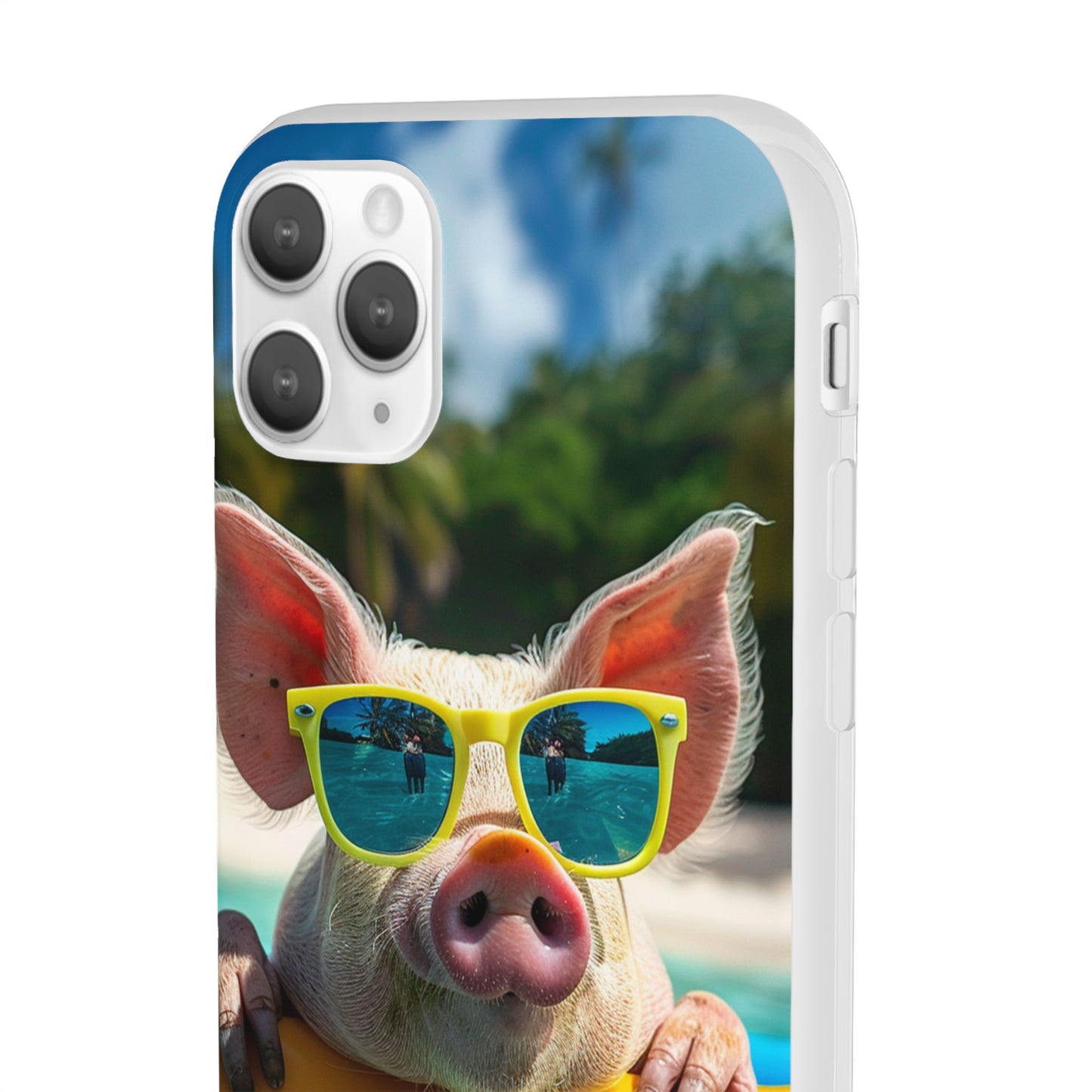 Aruba Summer Beach Pig iPhone & Samsung Flexi Cases