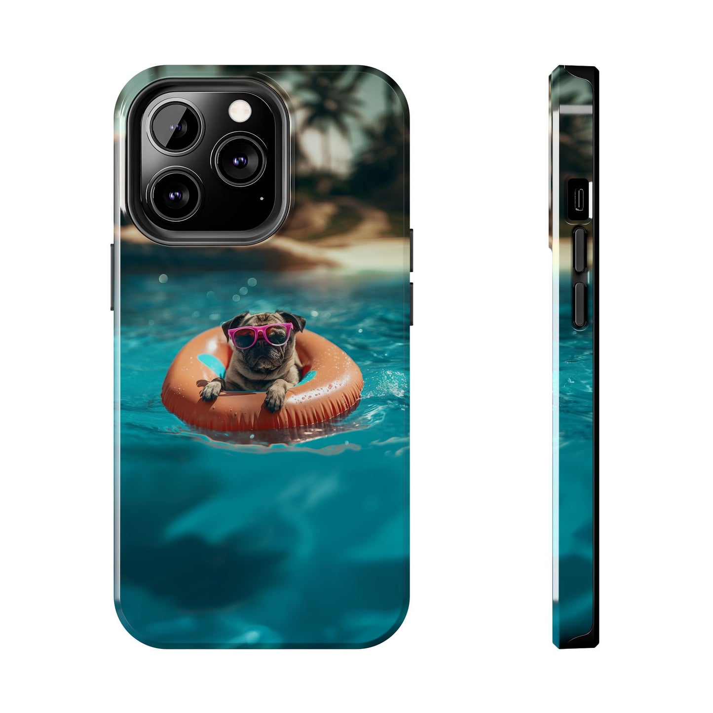 Pug Summer Tough iPhone & Samsung Cases