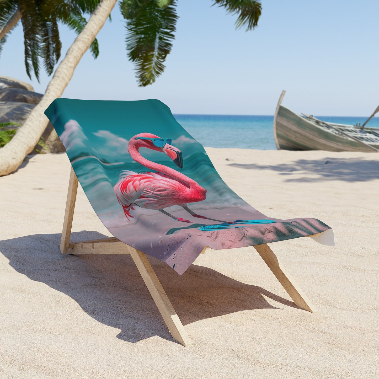 Aruba Flamingo Beach Towel