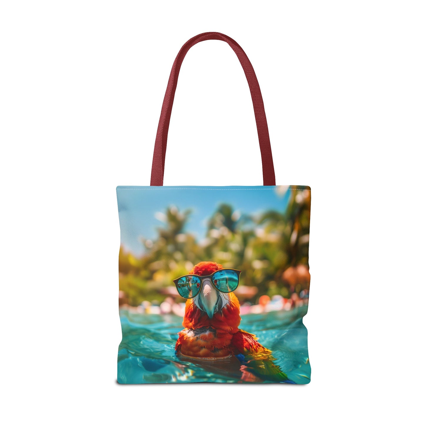 Summer Parrot Beach Tote Bag