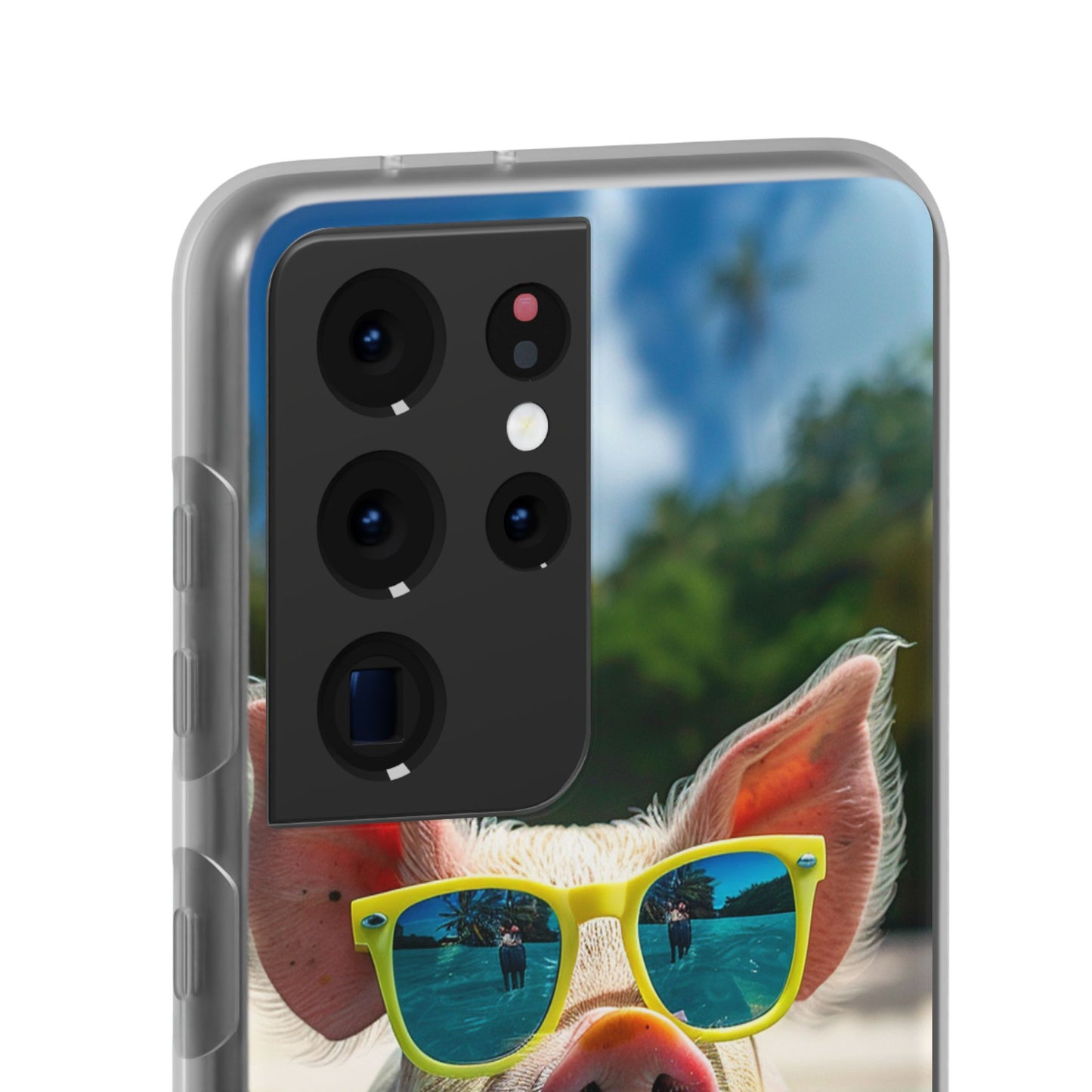 Aruba Summer Beach Pig iPhone & Samsung Flexi Cases