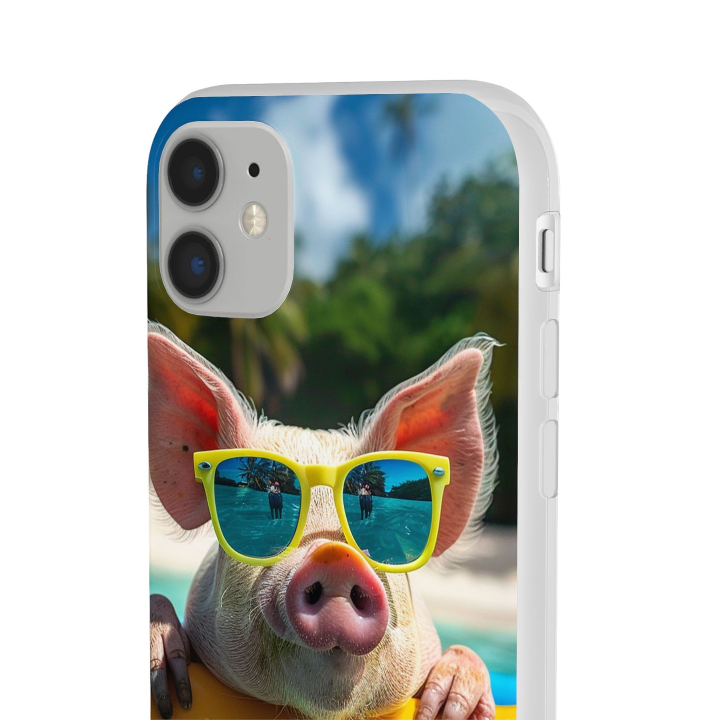 Aruba Summer Beach Pig iPhone & Samsung Flexi Cases