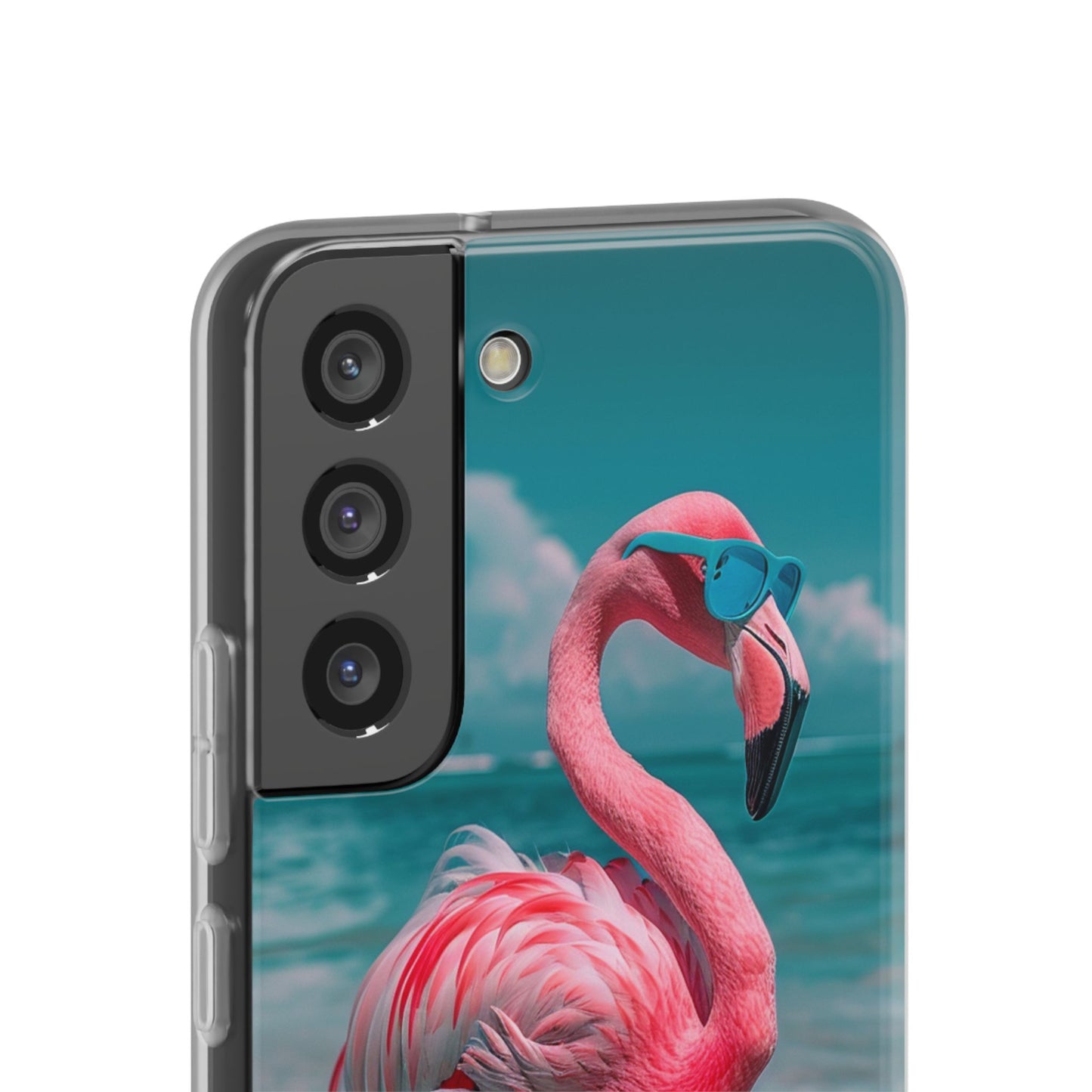Aruba Beach Flamingo iPhone & Samsung Flexi Cases