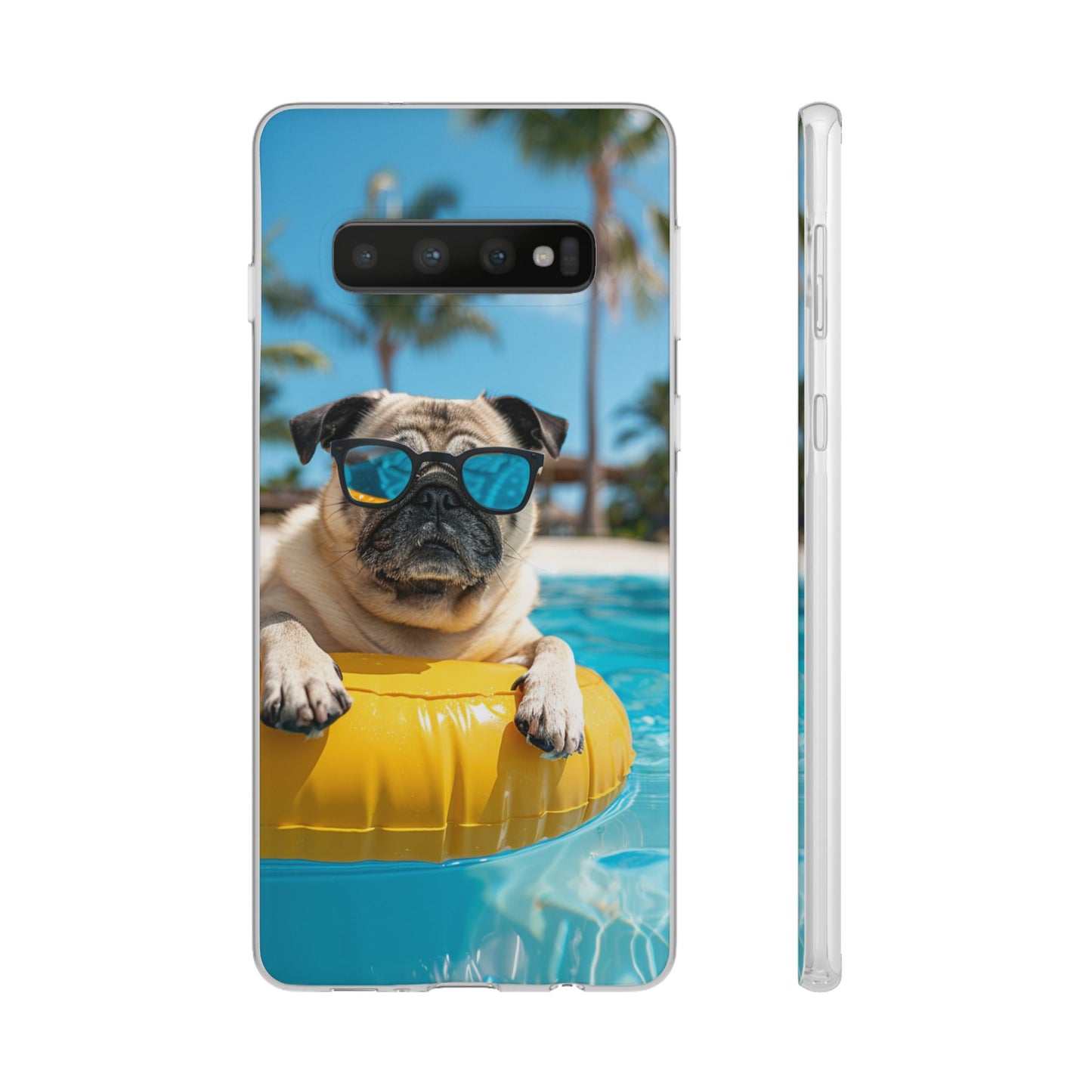 Aruba Pug Summer Option #2 iPhone & Samsung Flexi Cases