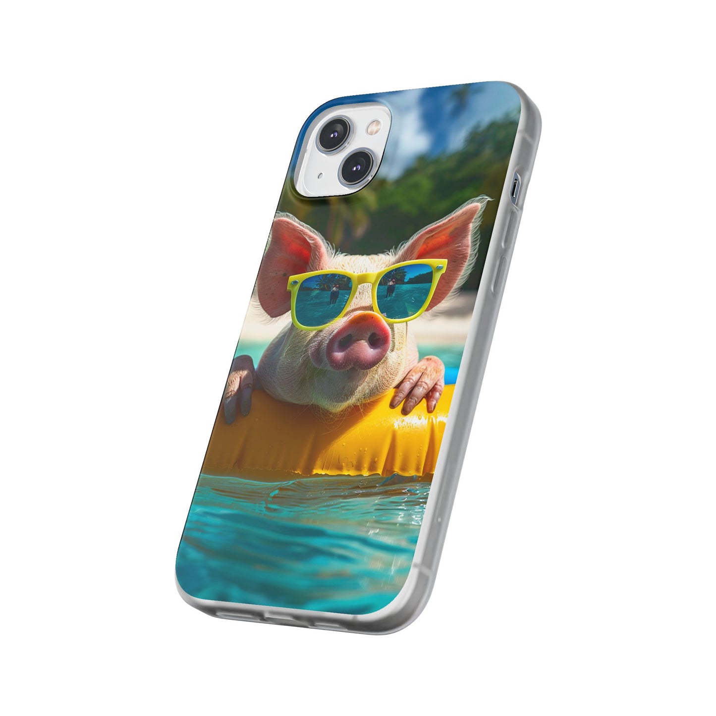 Aruba Summer Beach Pig iPhone & Samsung Flexi Cases