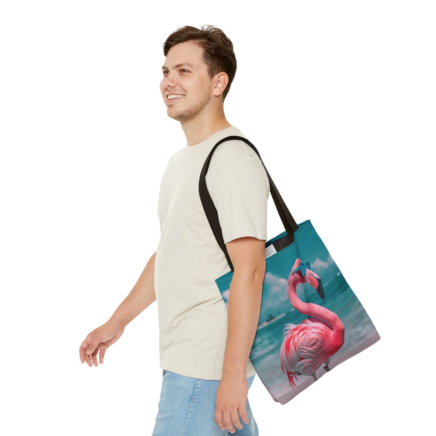 Beach Flamingo Tote Bag