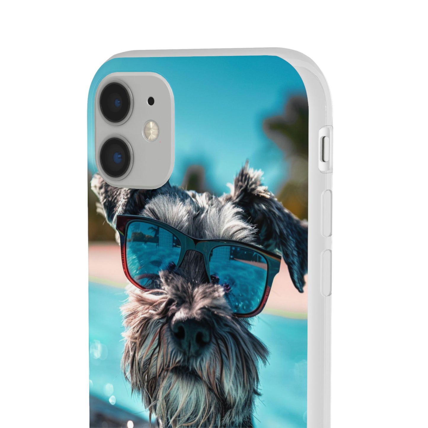 Aruba Schnauzer Option #2 Summer Beach iPhone & Samsung Flexi Cases
