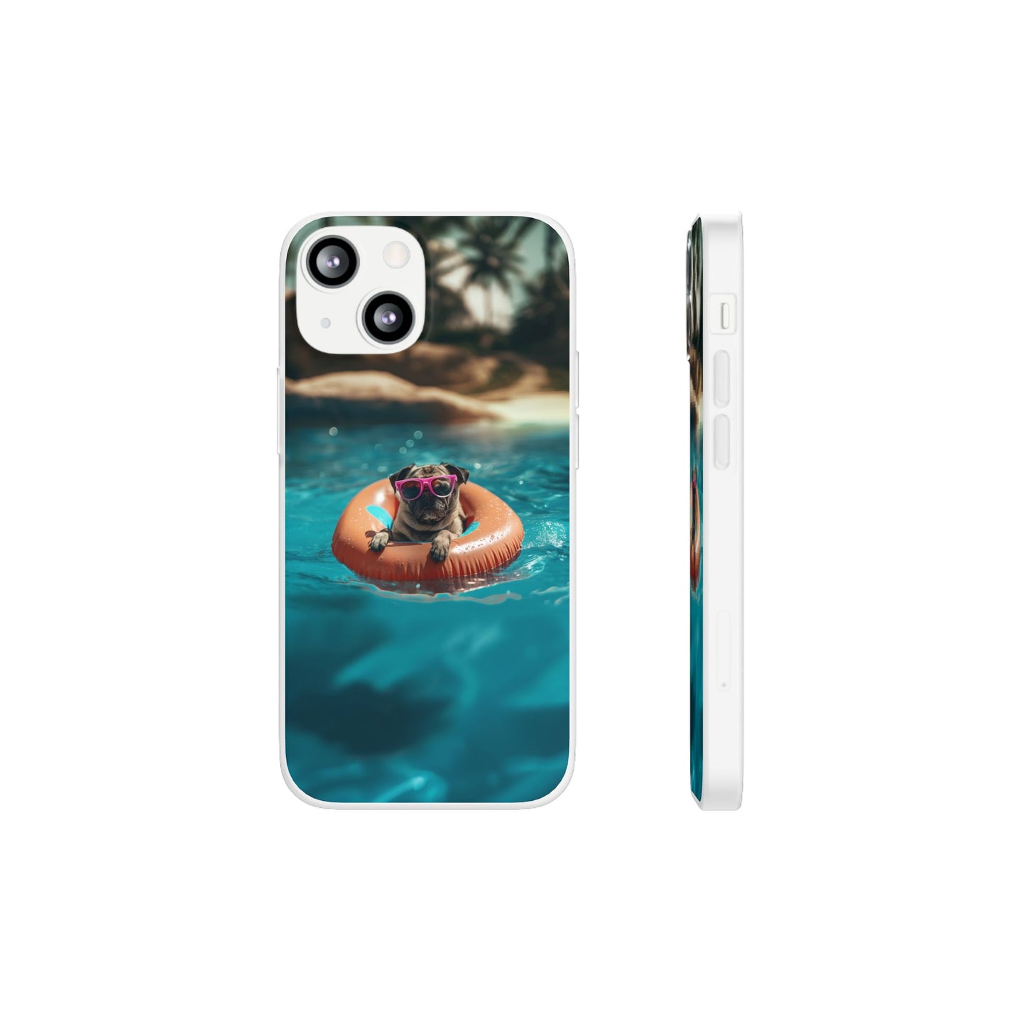 Pug Summer iPhone & Samsung Flexi Cases