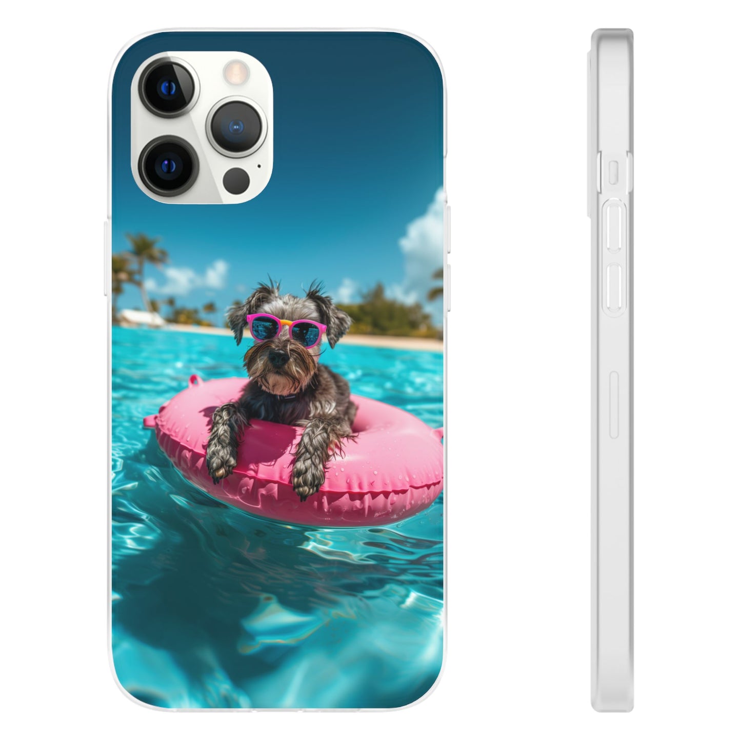 Aruba Schnauzer Summer Beach iPhone & Samsung Flexi Cases