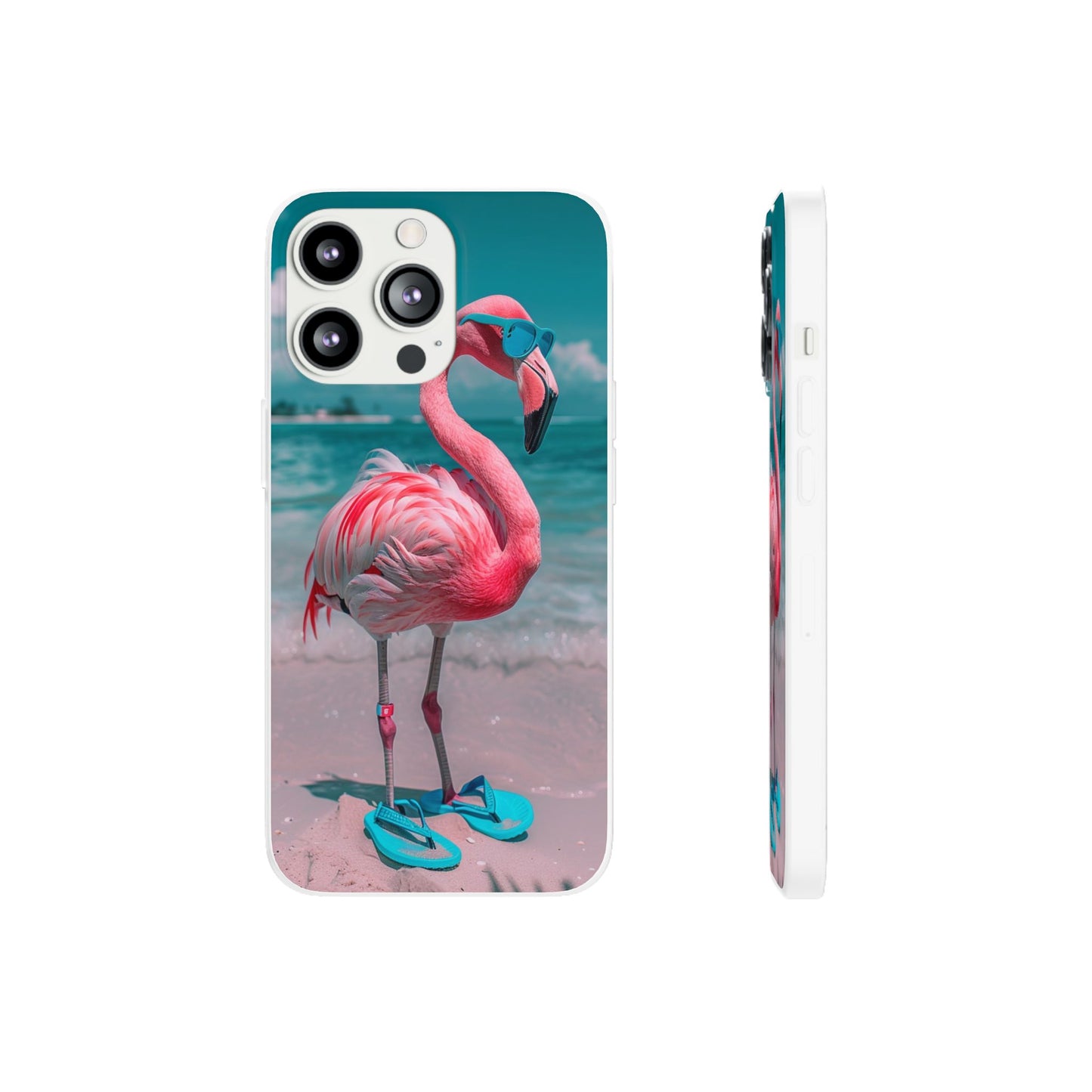 Aruba Beach Flamingo iPhone & Samsung Flexi Cases
