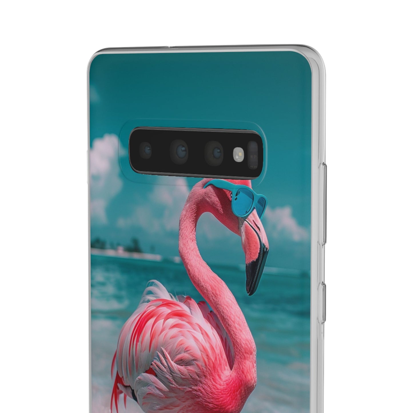 Aruba Beach Flamingo iPhone & Samsung Flexi Cases