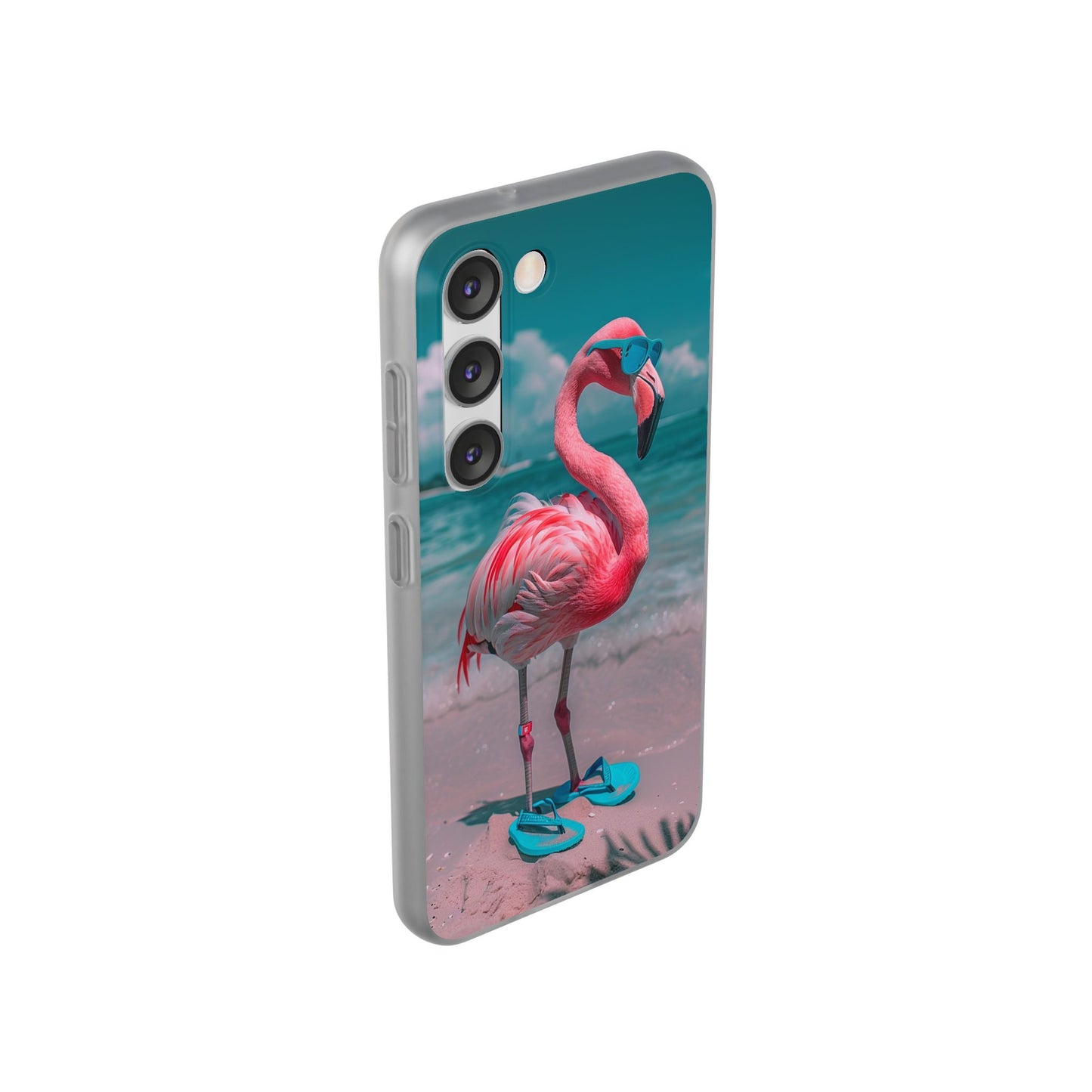 Aruba Beach Flamingo iPhone & Samsung Flexi Cases