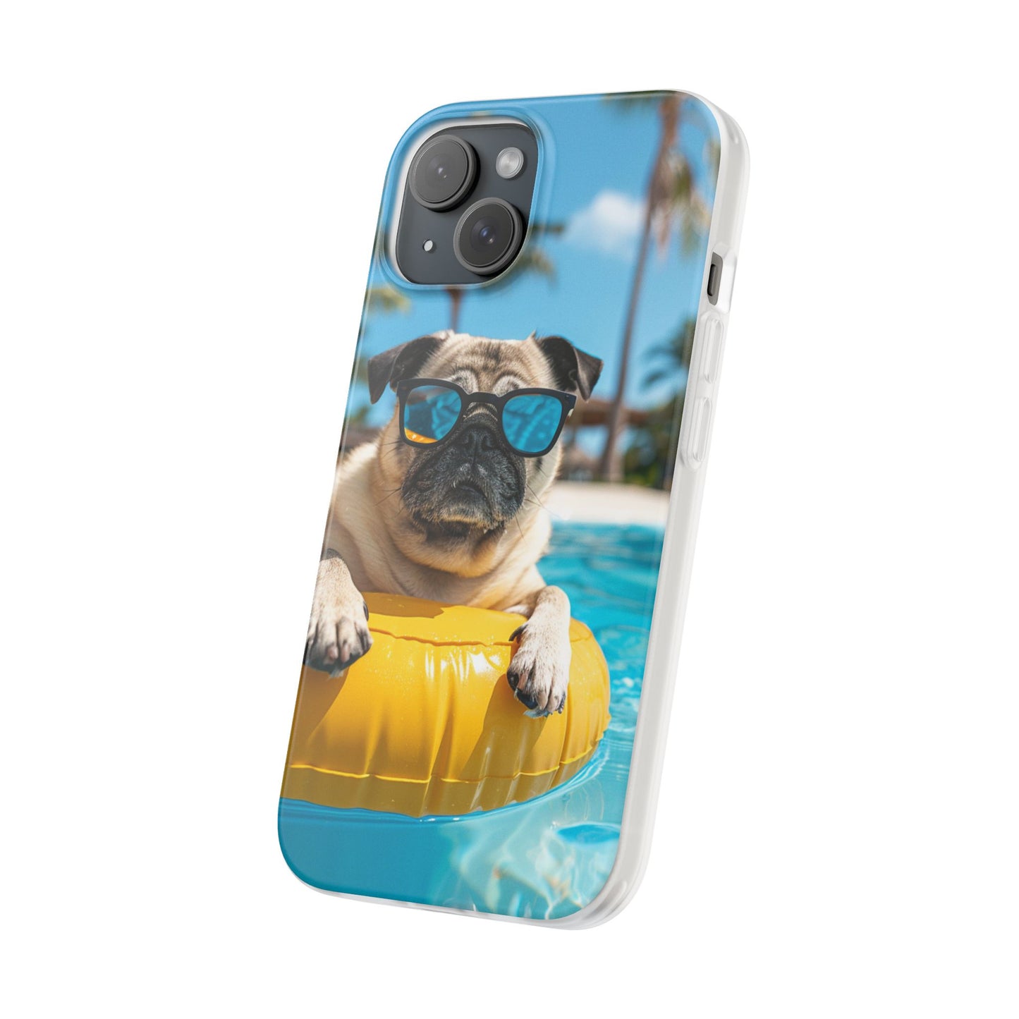Aruba Pug Summer Option #2 iPhone & Samsung Flexi Cases