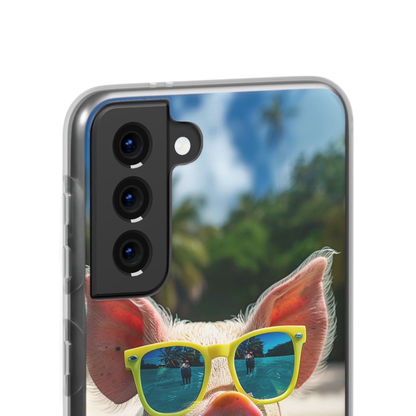 Aruba Summer Beach Pig iPhone & Samsung Flexi Cases
