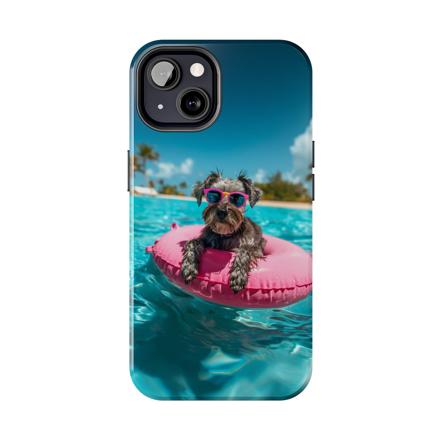 Schnauzer Summer Beach Tough iPhone & Samsung Cases