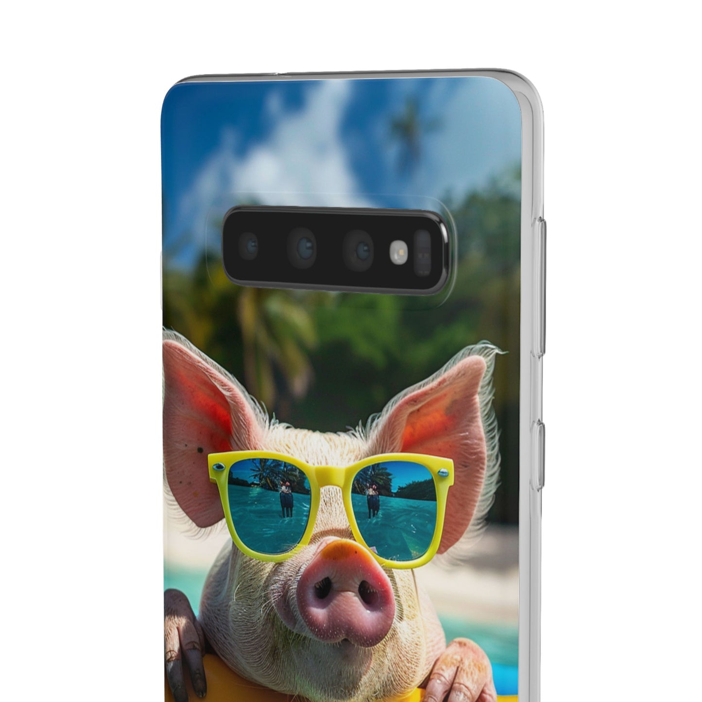 Aruba Summer Beach Pig iPhone & Samsung Flexi Cases