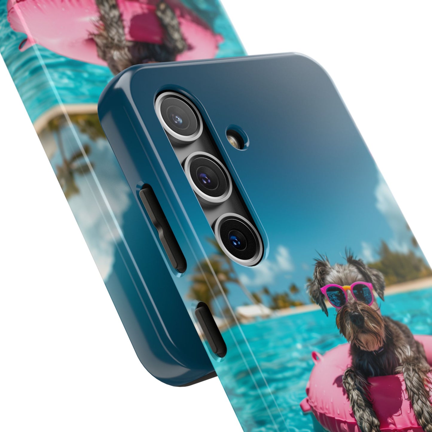 Schnauzer Summer Beach Tough iPhone & Samsung Cases