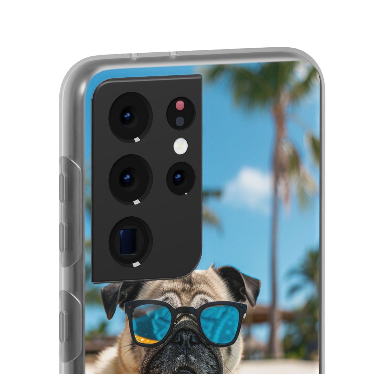 Aruba Pug Summer Option #2 iPhone & Samsung Flexi Cases