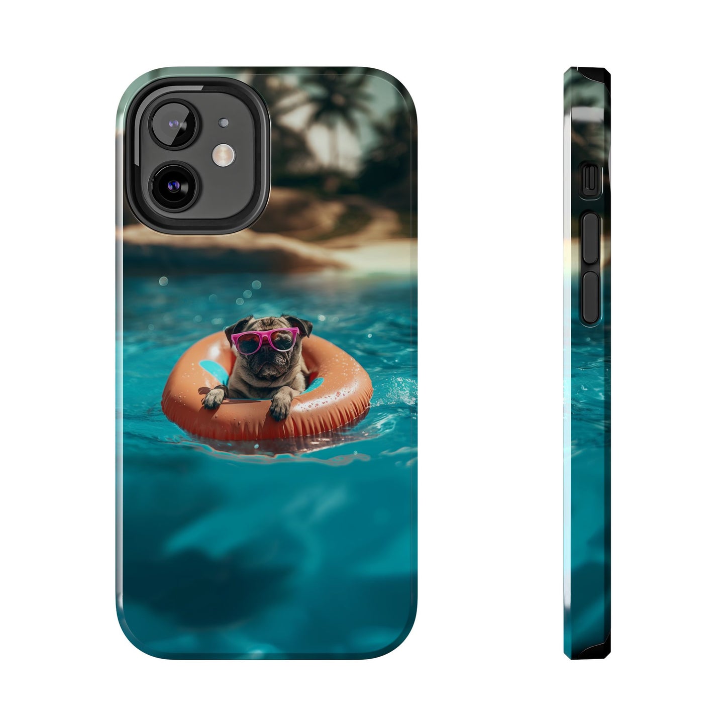Pug Summer Tough iPhone & Samsung Cases