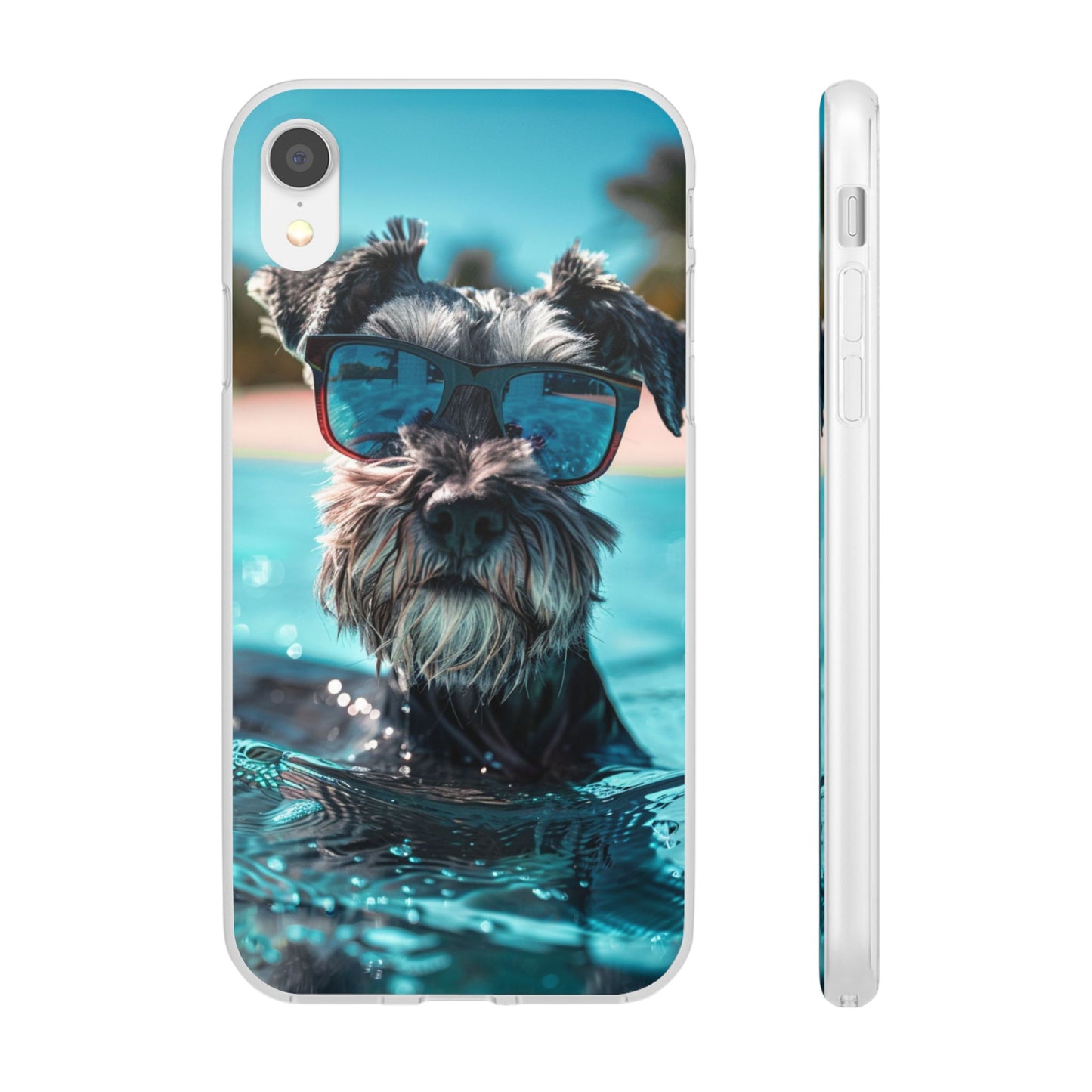 Aruba Schnauzer Option #2 Summer Beach iPhone & Samsung Flexi Cases