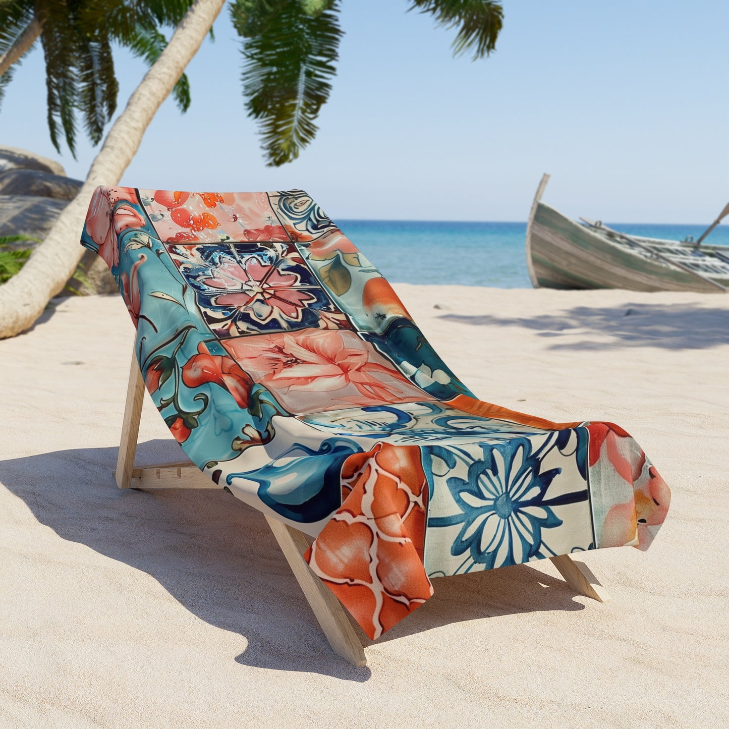 Summer Tiles Beach Towel