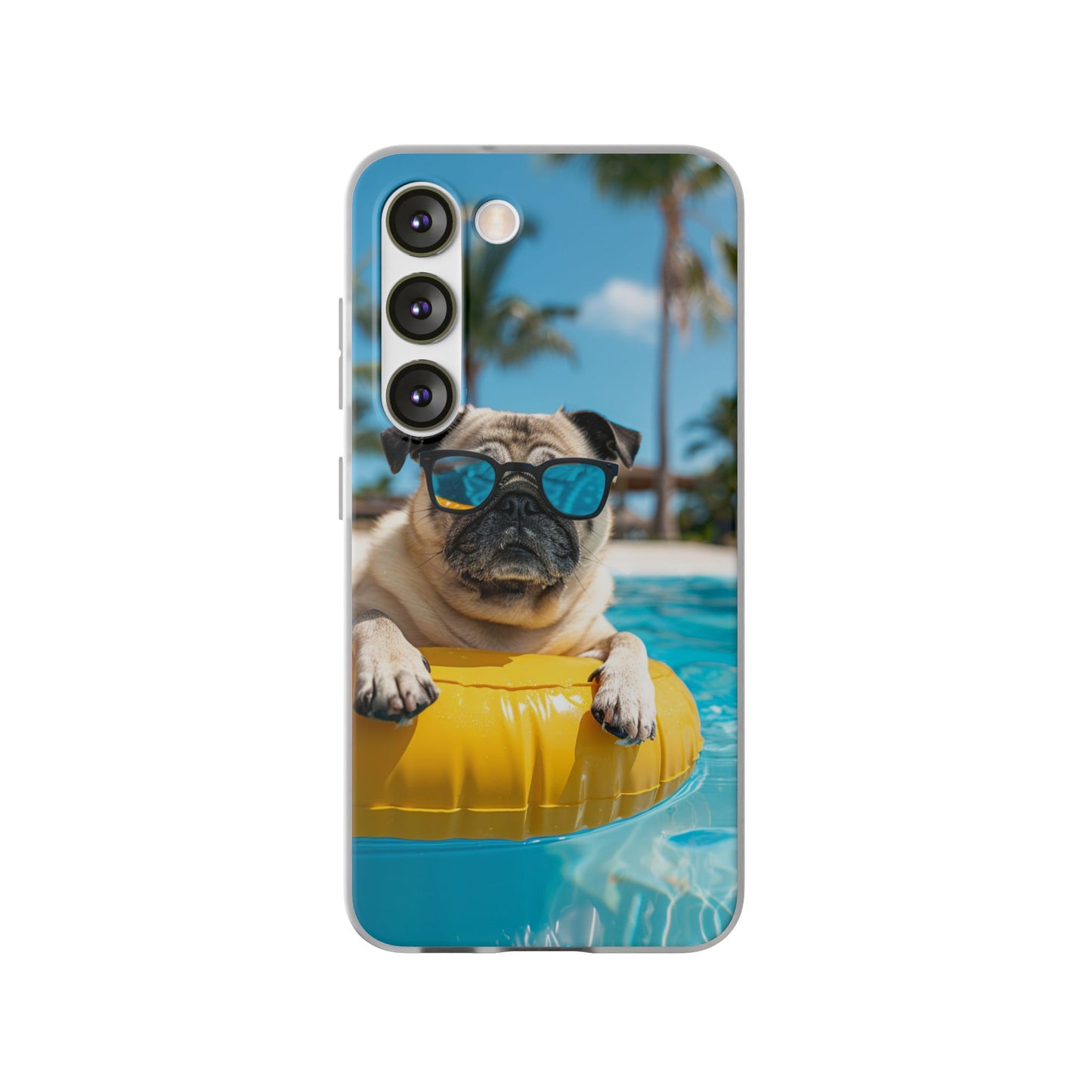 Aruba Pug Summer Option #2 iPhone & Samsung Flexi Cases