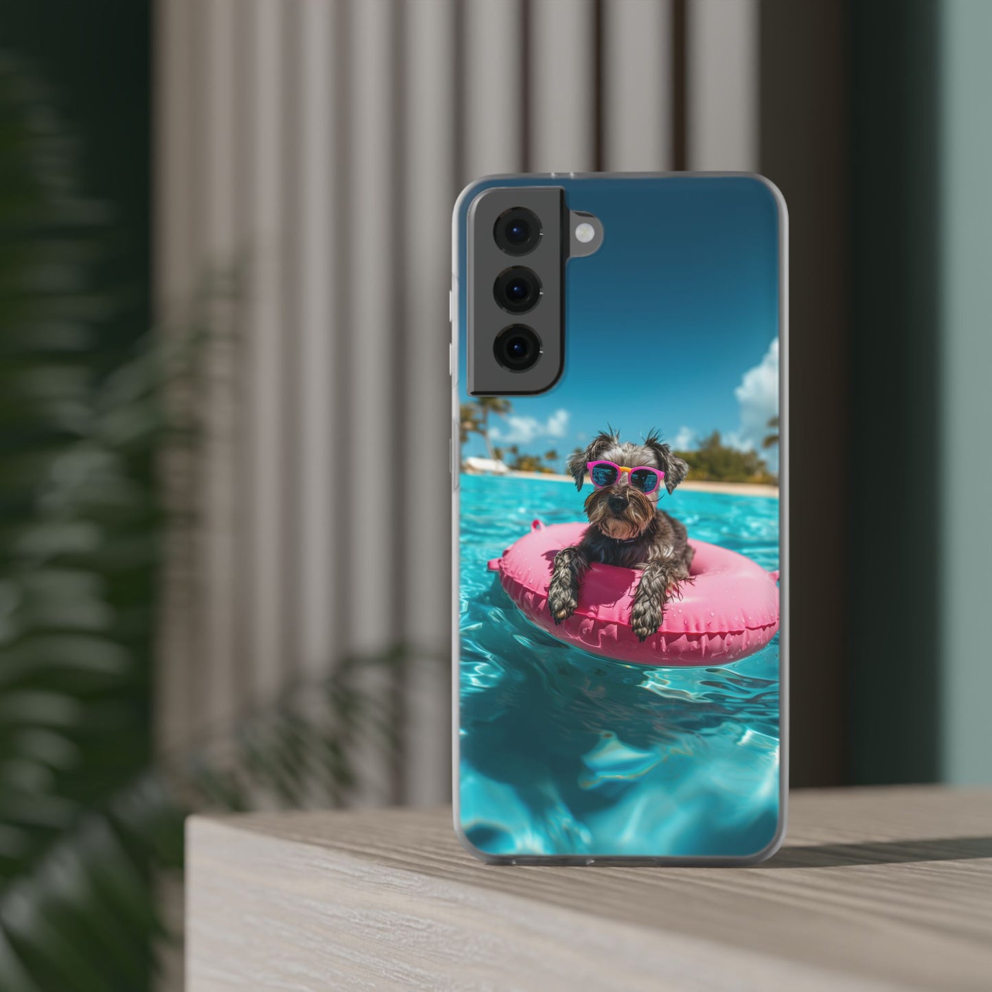 Aruba Schnauzer Summer Beach iPhone & Samsung Flexi Cases