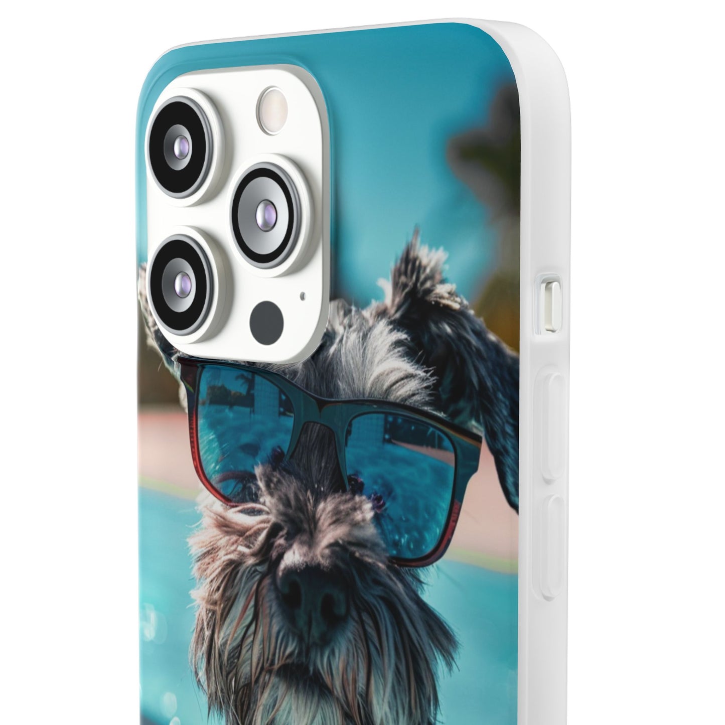 Aruba Schnauzer Option #2 Summer Beach iPhone & Samsung Flexi Cases