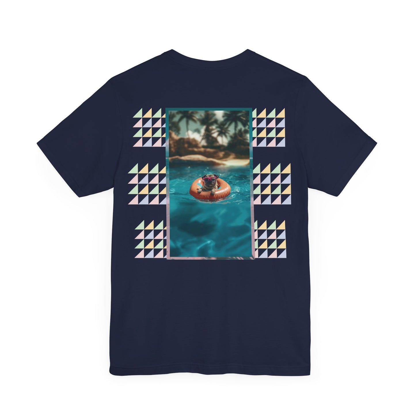 Beach Pug Unisex Short Sleeve Tee