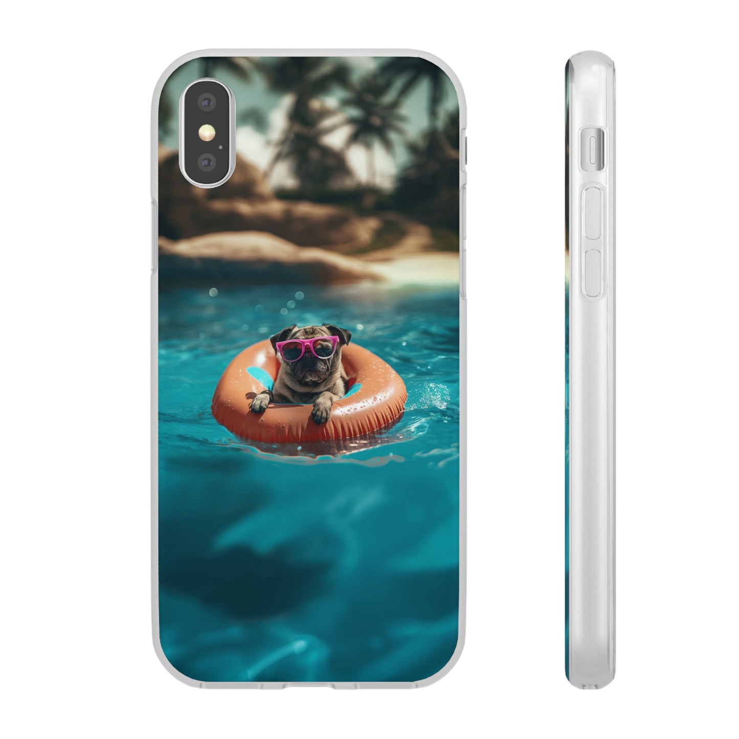 Pug Summer iPhone & Samsung Flexi Cases