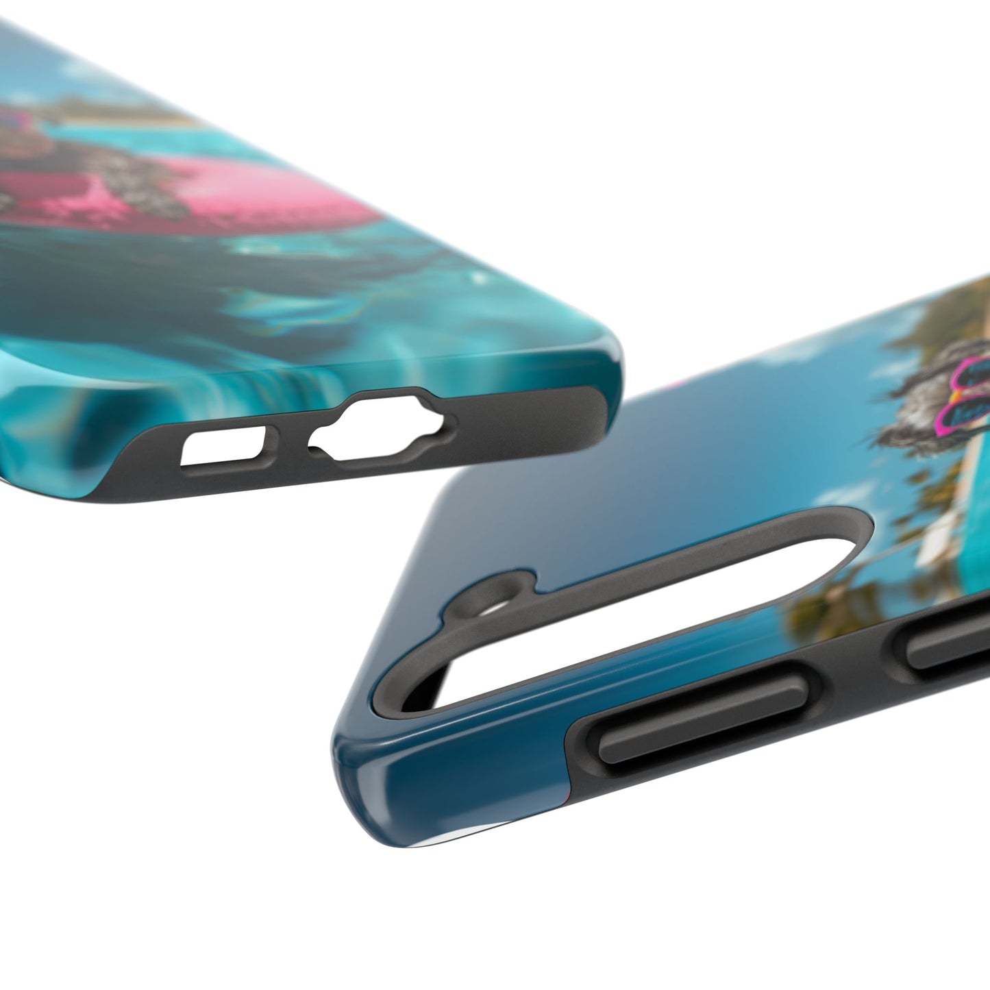 Schnauzer Summer Beach Tough iPhone & Samsung Cases