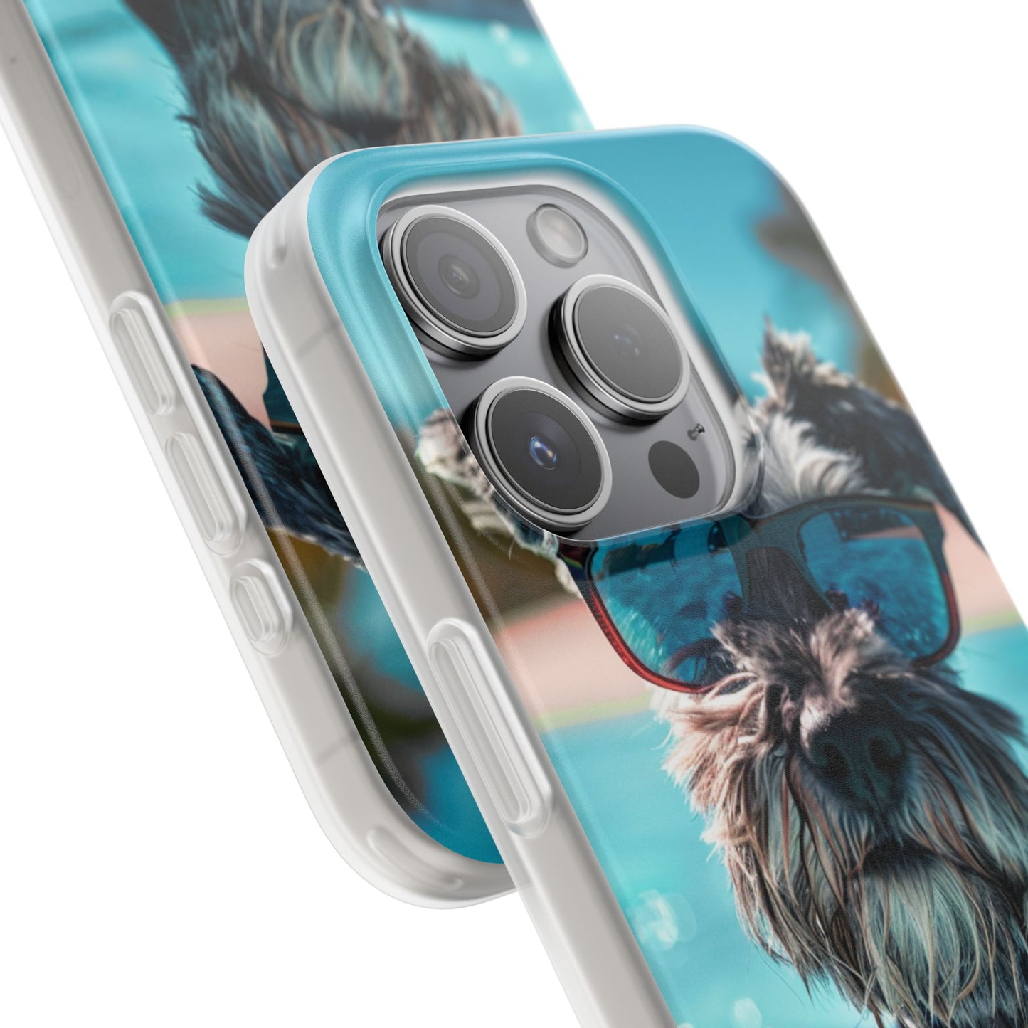 Aruba Schnauzer Option #2 Summer Beach iPhone & Samsung Flexi Cases