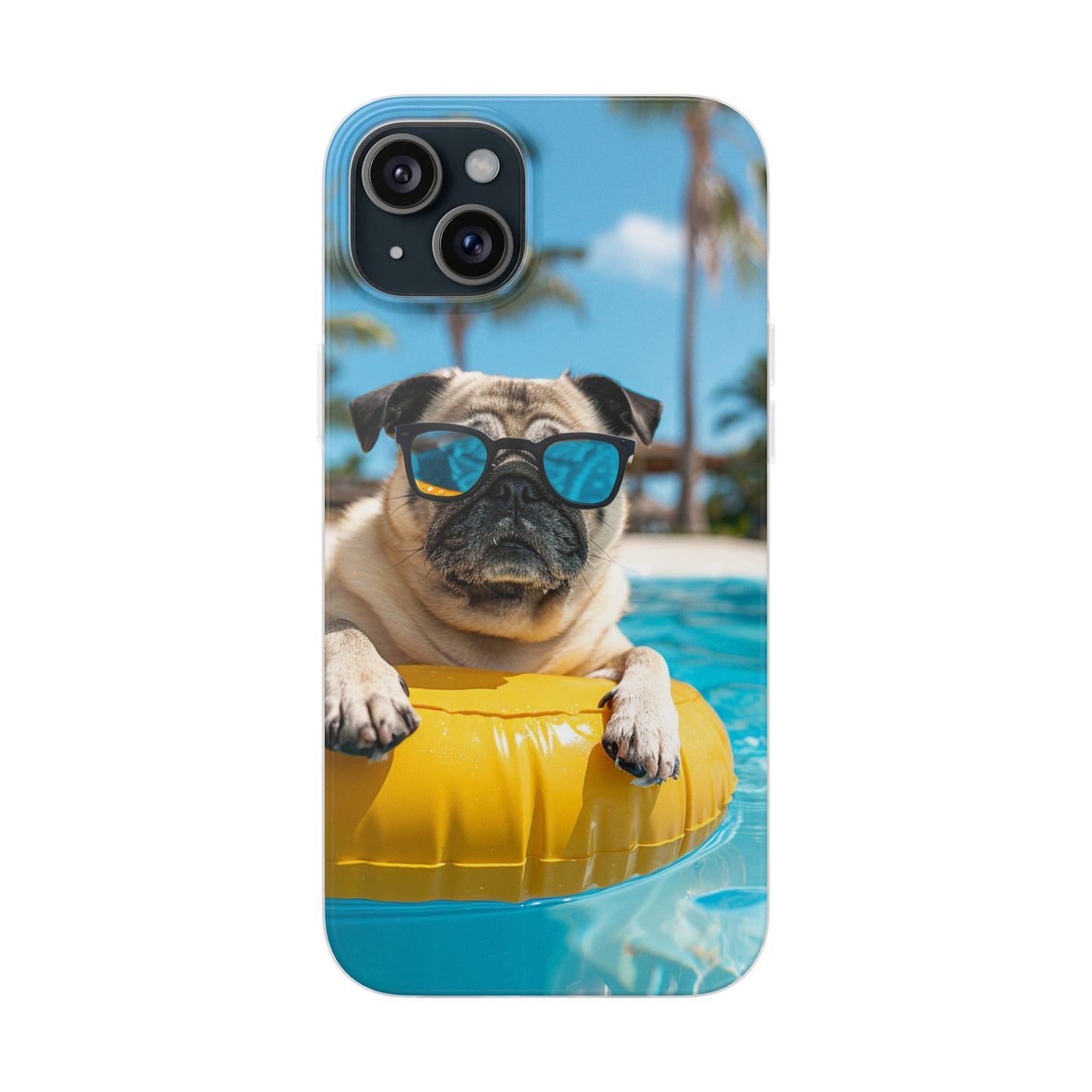 Aruba Pug Summer Option #2 iPhone & Samsung Flexi Cases