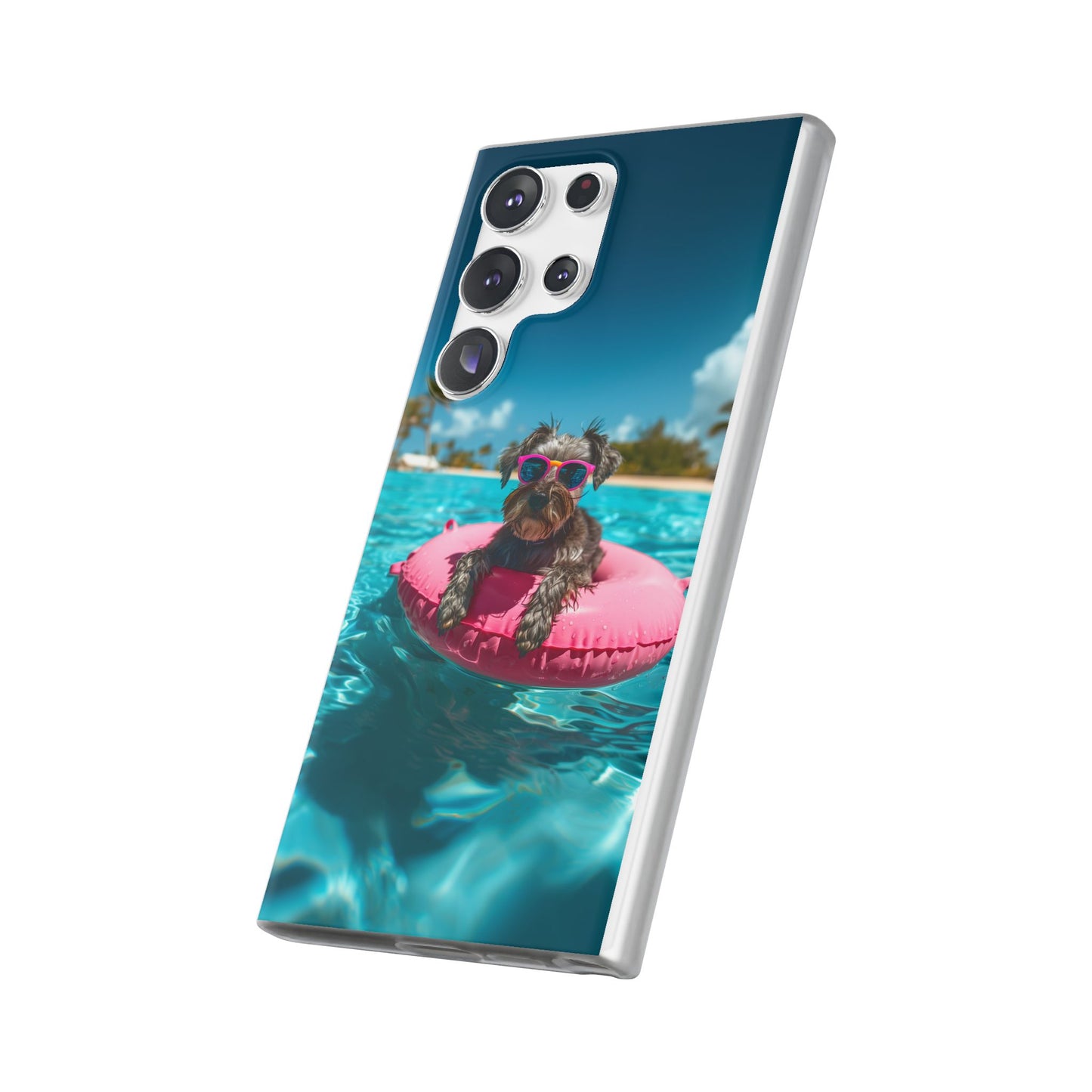 Aruba Schnauzer Summer Beach iPhone & Samsung Flexi Cases