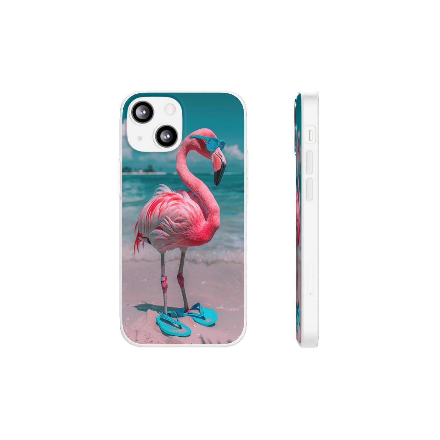 Aruba Beach Flamingo iPhone & Samsung Flexi Cases