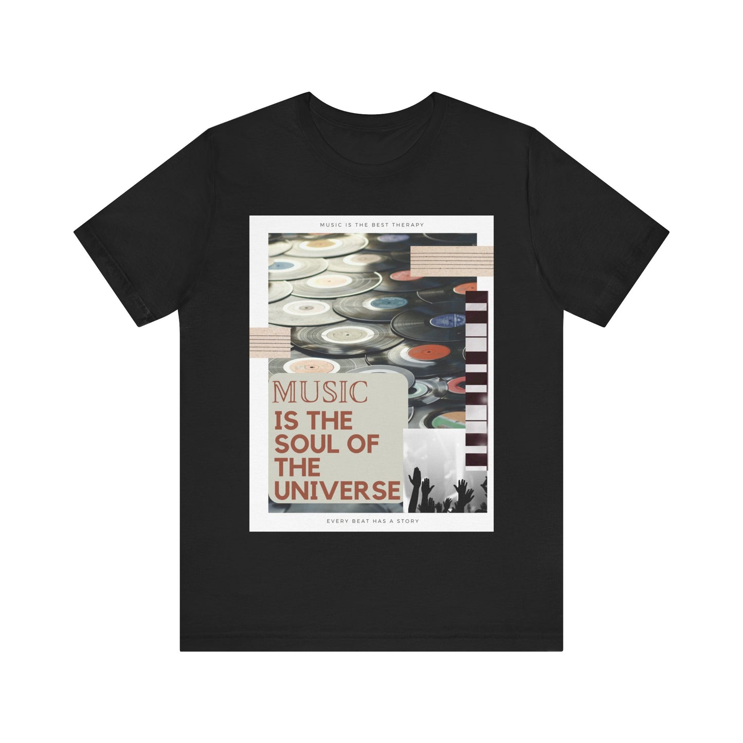 Music Is The Soul Of The Universe Unisex Jersey Short Sleeve Tee