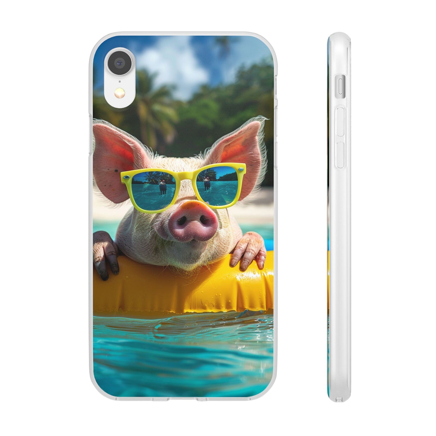 Aruba Summer Beach Pig iPhone & Samsung Flexi Cases
